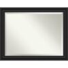 Beveled Bathroom Wall Mirror - Colonial Black Frame-Outer Size: 22 x 26 in - Image 2