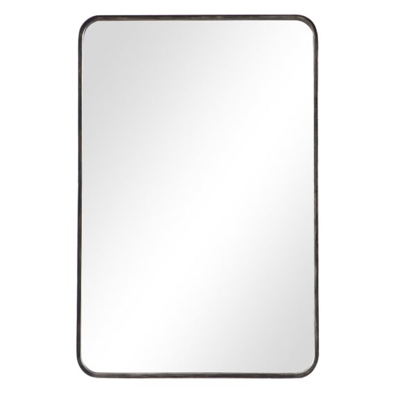 Copper Grove Dark Bronze Rectangular Wall Mirror with Rounded Corners-Dark Bronze - Image 2