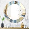 Designart 'River Run II' Printed Traditional Frameless Oval or Round Wall Mirror - Multi-20in.x30in. - Image 2