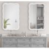 Kate and Laurel Hatherleigh Scallop Wood Wall Mirror - 24x38-Gold - Image 2