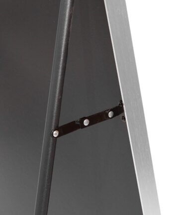 65x22 inch metal arch stand full length mirror-Silver