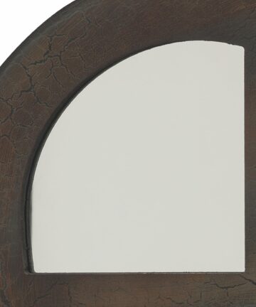 Alden Décor Vera Window Wood Mirror - Natural-Natural