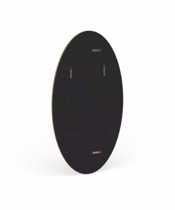 Allan Andrews White & Gold Oval Decorative Rania Wall Mirror-White