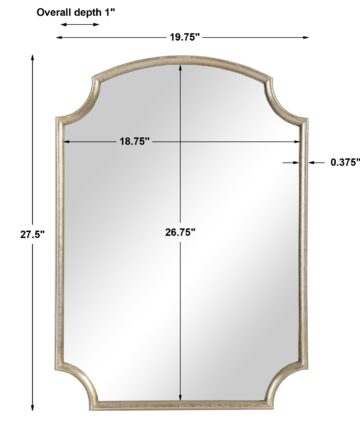 Antiqued Golden Accent Mirror-Antique Gold