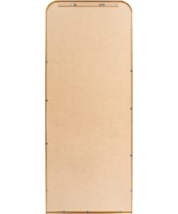 Livabliss Aranya Modern Aluminum Full Length Squared Arch Mirror - 28"H x 67"W x 1.1"D-Gold