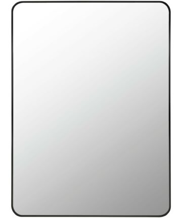 Livabliss Aranya Modern Rectangular Accent Mirror-24"H x 35"W x 1.4"D - Silver