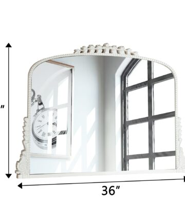 Baroque Arch Wall Accent Mirror for Living room Decor Antique Mirror-Antique Gold