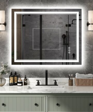 ExBrite Anti-fog LED Bathroom Mirror with Endless Dimming-28" x 36"