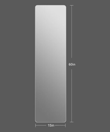 Full Length Wall Mounted Frameless Body Mirror-48*14in