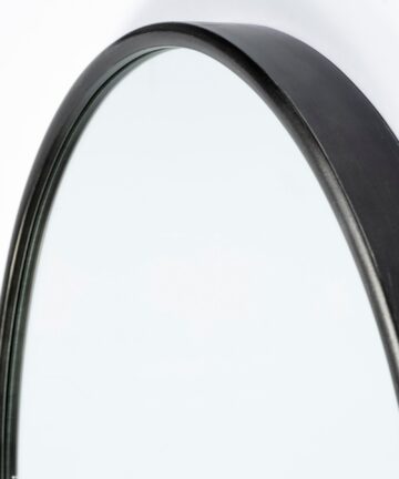 HomeRoots 70" Painted Arch Full Length Hanging Mirror Wall Mounted With Metal Frame - 42.91-42.91