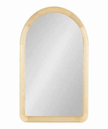 Kate and Laurel Dessa Arched Wall Mirror - 24x36-24x36 - Natural