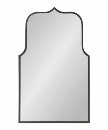 Kate and Laurel Gezella Wide Arch Mirror - 37x24-22x36 - Black