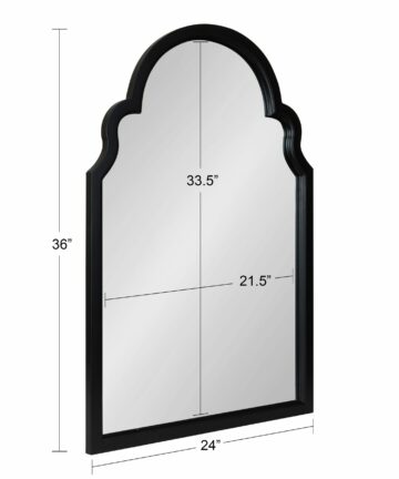 Kate and Laurel Hogan Arch Framed Mirror-24x36 - White