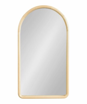 Kate and Laurel Talma Arched Wall Mirror-20x36 - Walnut Brown