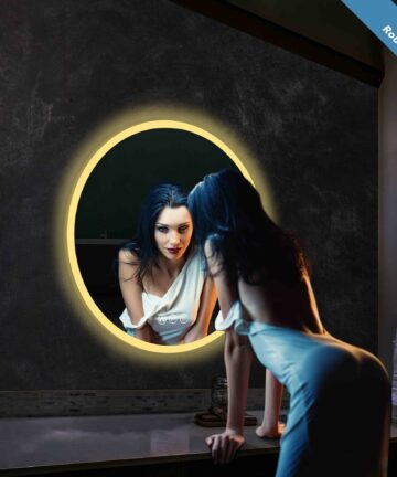 Smart Bathroom LED Mirror with Antifog, Dimmer, Adjustable Color Temp-30x30 - Rectangular