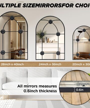 Metal Frame Wall Mirror - 30x20-30x20