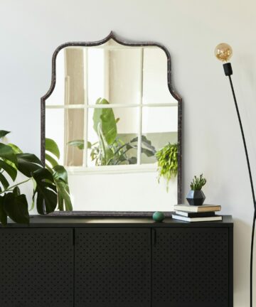 Metal Framed Wall Mirror-17.8"L x 1.0"W x 70.1"H