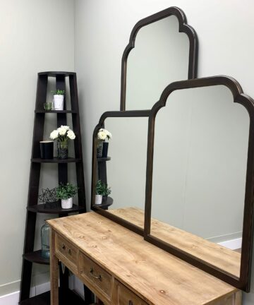 Mifflin Framed Full Length Mirror - Clover Cathedral - 23.4x47.4-Brown/Gold