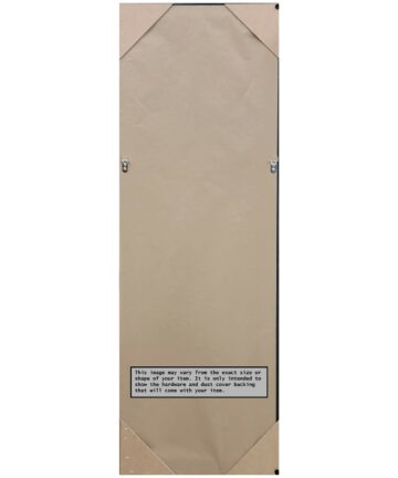 Non-Beveled Full Length On The Door Mirror 54.5 x 20.5 in. - Vogue Frame - Vogue Black - 21 x 55 in-21 x 55 in - Vogue Black