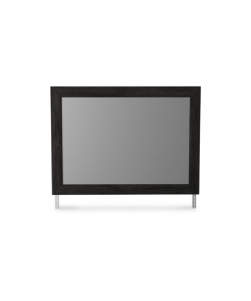 Signature Design by Ashley Belachime Black Bedroom Mirror - 42"W x 2"D x 31"H-Black