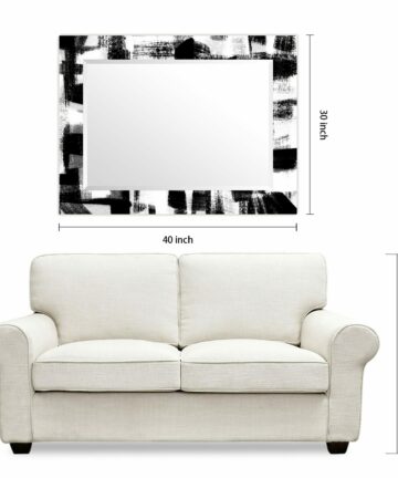 Strick & Bolton Nevala Abstract Beveled Wall Mirror-54" x 28"