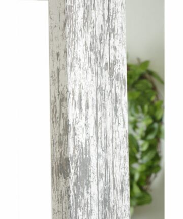 Distressed Aged White Floor Mirror-32x71