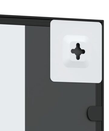 vidaXL Window Mirror Wall Mirror Decorative Hall Mirror for Bathroom Metal-23.6"x23.6"