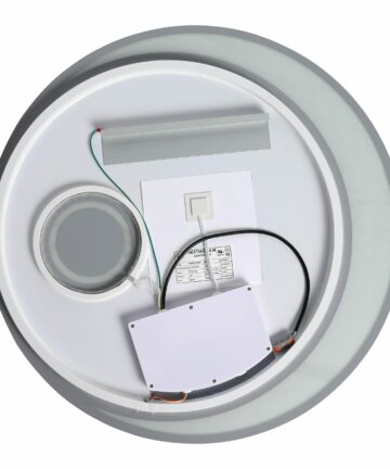 Beingnext 24"/32"/35" LED Bathroom Mirror with Lights, Dimmable Vanity Mirror,Wall Mounted Smart Mirror with Anti-Fog-35.4"W x 17.7"D x 1.18"H - Silver-007 Oval