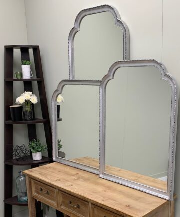 Blair Framed Mantel Mirror - Clover Cathedral - 38.6x27.6-Brown/Gold