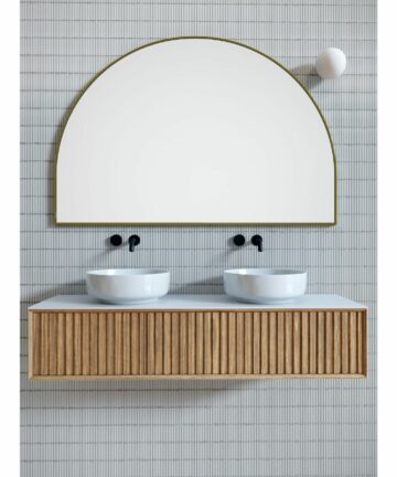 Glass Warehouse Frameless Mirror with polished edge-White - 32" x 48"