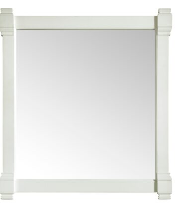 James Martin Vanities Brittany Mirror, Bright White-35"