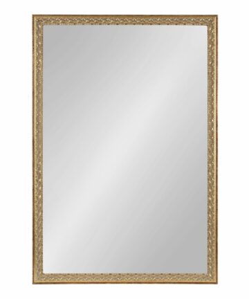 Kate and Laurel Johann Rectangle Wall Mirror-24x36 - White