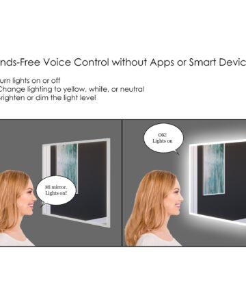 Lisa 30" x 60" LED Mirror-30" x 60" - Smart Mirror with Voice Controls