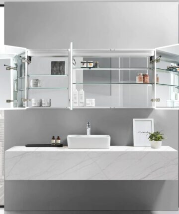Modern Mirrors Cassini III Lighted Bathroom Cabinet Vanity Wall Mirror with LED-40*60