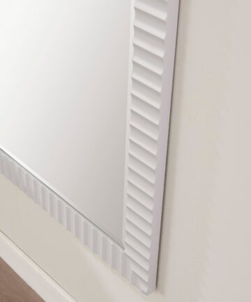 Savona 68" Bathroom/Vanity Wave framed Wall Mirror in Paris Grey - 68 inches-68 inches - Grey