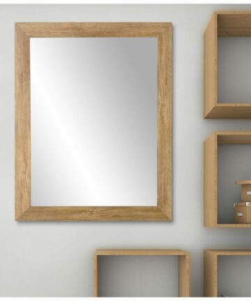 Soft Brown Barnwood Wall Mirror-32 x 55